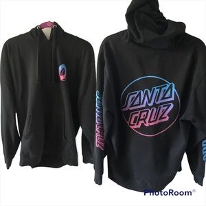 Santa Cruz men’s large black hoodie